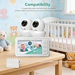 Power Adapter for Babysense Video Baby Monitor Compatible with Babysense HDS2 Monitor Charger(Only Compatible with HDS2 Model)