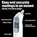 Braun ThermoScan 5 Ear Thermometer - ExacTemp Stability Indicator for Professional Accuracy, Digital Display, Baby and Infant Friendly, No.1 Brand Recommended by Pediatricians