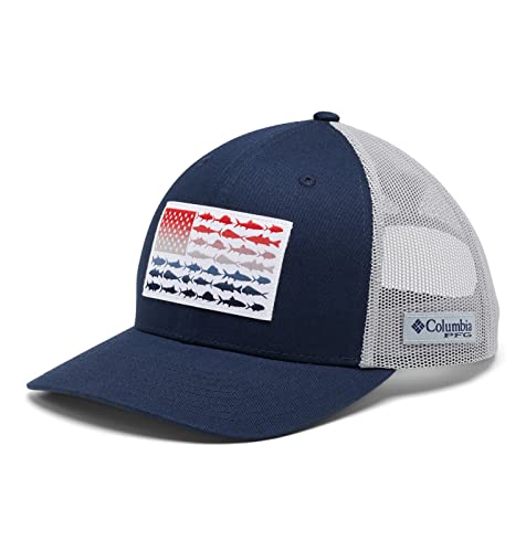 Image of Columbia Unisex-Adult PFG Snap Back Fish Flag Ballcap