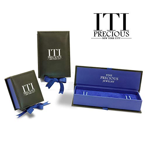 Genuine 585 14K White Gold Star of David Pendant (22 x 14 mm) With Optional Chain (16, 18, 20, 24 inches available)3