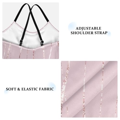 Rose Gold Wavy Stripes Toddler Girl Swimsuit Swim Suits for Girls Teen Bathing Suits for Girls3