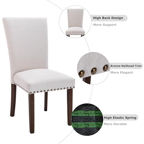 Colamy A420N Upholstered Parsons Dining Chairs Set Of 4 thumb #5