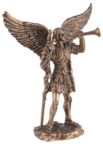 Archange Gabriel statue miniature bronze pour decoration de salon