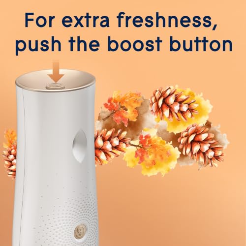 Glade Automatic Spray Air Freshener Kit, Cashmere Woods, Holder + 2 Refills | 6.2 oz Each, Includes Holder and 2 Refills, Home and Bathroom Use, Adjustable Timed Fragrance Release, Odor Fighting - image 6