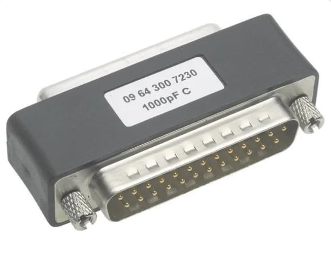 09643007240,D-Sub Adapters & Gender Changers M/F DSUB Filter 25PIN 3900PF