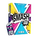 Smash It! - Juegos de Mesa para Familia y Amigos - Juego de Cartas de Rapidez Mental - de 2 a 8 Jugadores - Diversión sin Pantallas - Regalo Original | Juego de Viaje