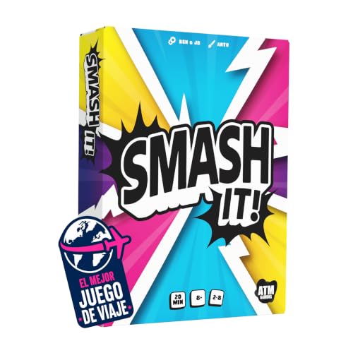 Smash It! - Juegos de Mesa para Familia y Amigos - Juego de Cartas de Rapidez Mental - de 2 a 8 Jugadores - Diversión sin Pantallas - Regalo Original | Juego de Viaje