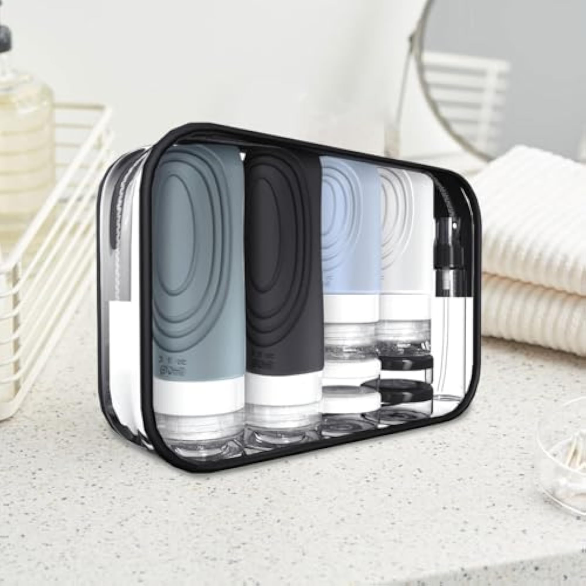 Travel Bottles Silicone Travel Containers Jars for Liquid Lotion