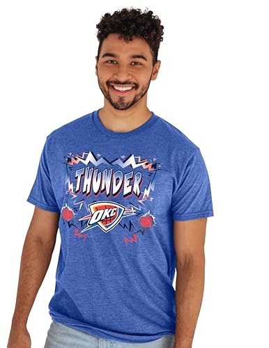 Oklahoma City Thunder NBA Officially Licensed T-Shirt Heathered Team Color Basketball, Large