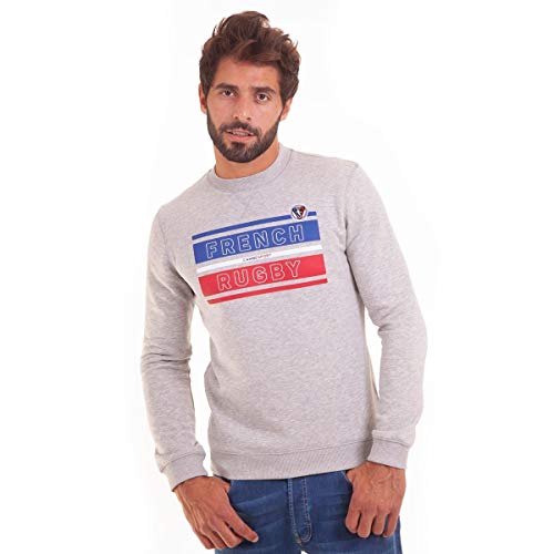Sweat molleton chiné haut de gamme en coton peigné et finitions soignées - 4