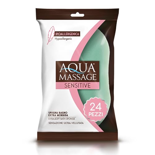 Evita irritaciones con la esponja delicada ARIX Aqua Massage de 24 unidades para niños