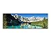 Produktbild Paul Sinus Art Panoramabild auf Leinwand und Keilrahmen 150x50cm Nationalpark Berge Waldsee Bäume Schnee