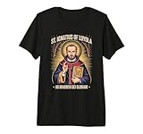 Ce design emblématique présente le monogramme emblématique IHS et la devise jésuite fondamentale, une déclaration classique et intellectuelle de foi et de but.