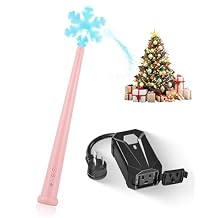 Voice Activated Remote Control Outlet for Christmas Tree Lights, Magic Christmas Light Wand with Music, Voice Control Wireless Remote Switch for Decoration Light, Ornament, Pink