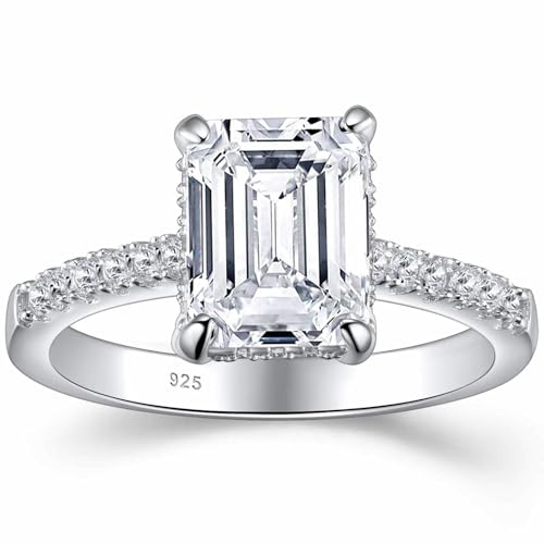 Bague fiançailles argent 925 anti-ternissement pour l'éclat du quotidien