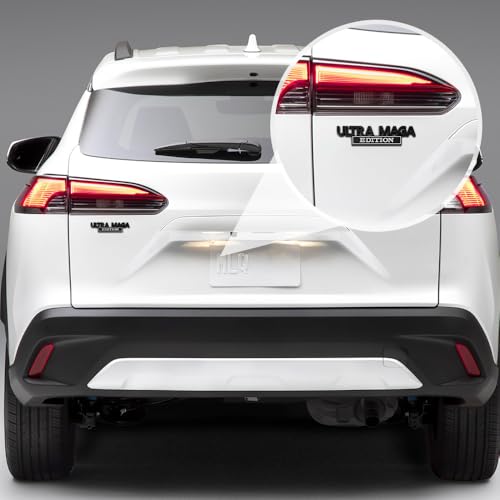 Image of Ultra MAGA Edition Emblems, Classic Personality Labels Car Badges with Strong Adhesive, Car Exterior Accessories Auto Body Decor Embossed Stickers Universal for Vehicles, SUV, Truck