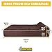 5.5 Inch Thick High Grade Orthopedic Memory Foam Dog Bed With Pillow and Easy to Wash Removable Cover with Anti-Slip Bottom. Free Waterproof Liner Included - for Large Breed Dogs