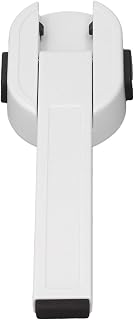 Asixxsix Baby Toilet Lock, Pet Proof Ideal Baby Proof Toilet Seat Lock Easy Intallation Durable Toilet Lid Lock for Most Standard Toilet, 9.4"L x 3.1"W, Plastic