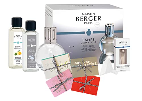 Lampe Berger Starter-Set NEW EDITION RUND | inkl. 1 Überraschungskarte von Langelütje | inkl 2 x 250 ml Duft | Deine Lampe - Dein Duft von Maison Berger Cover