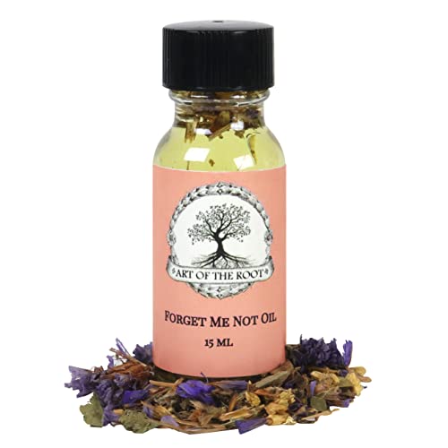 Art of the Root Forget Me Not Oil Handmade with Herbs & Essential Oils | Conjure, Wicca, Pagan & Magick | Enduring Love, Long Distance Relationships & Commitment Rituals