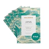Solawave Hydrating Sheet Mask, Anti Aging Face Mask with Niacinamide, Hydrating Face Mask with Hyaluronic Acid, Moisturizing Face Masks (5 Pack)