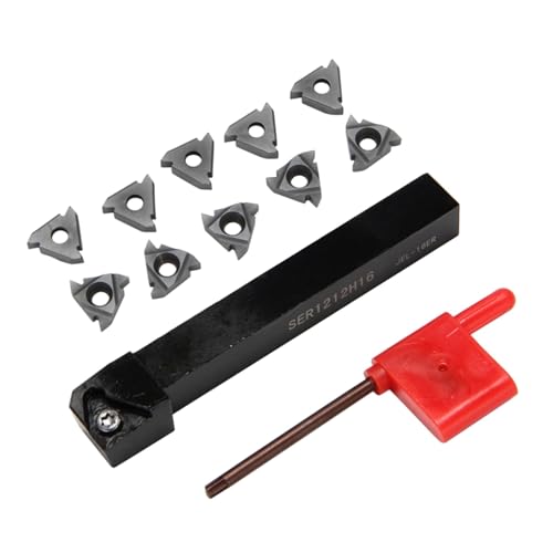 Portaherramientas SER 1212H16 CNC con 10 pastillas 16ER AG60 miniatura 1