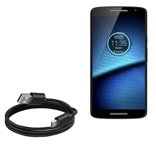 BoxWave Cable Compatible with Motorola Droid Maxx 2 - DirectSync Cable, Durable Charge and Sync