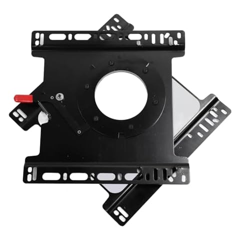 Capormory Driver Side Seat Swivel, 360° RV Rotation Swivel Seat High Compatibility for 4 Red Holes 2007‑2018, for 4 Yellow Holes 2019‑2020, for 150 250 350 Cover