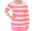 Tommy Hilfiger Womens Heathered Lace Trim Pullover Sweater Pink L