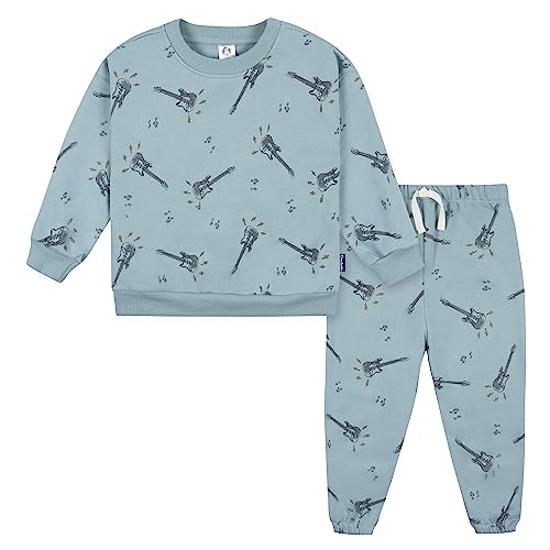 Image of Gerber baby-boys Baby Boys Toddler 2-piece Fleece Sweatshirt and Jogger Set