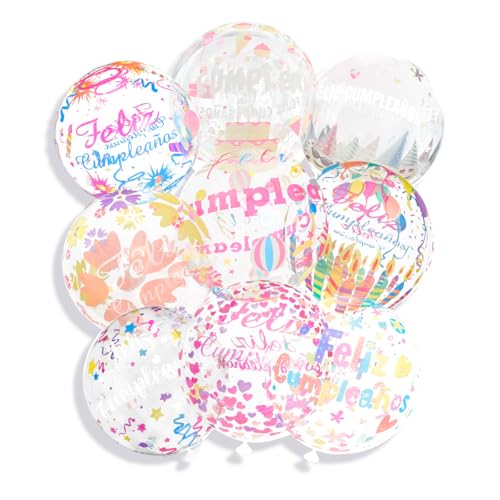 Catálogo para Comprar On-line Serigrafiado los 5 más buscados. 39 Kit 10 Globos Burbuja 18in 46cm Cristal Transparente Serigrafiados Frases 'Feliz Cumpleaños' Decoración Fieta Temática Cumpleaños GRUPO CARNAVALLIA