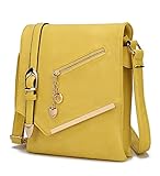 MKF Collection Crossbody Bag for Women – Shoulder Strap – PU Leather Handbag Medium Ladies...