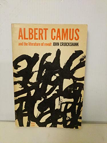 Albert Camus and the Literature of Revolt. B001BJHWJQ Book Cover