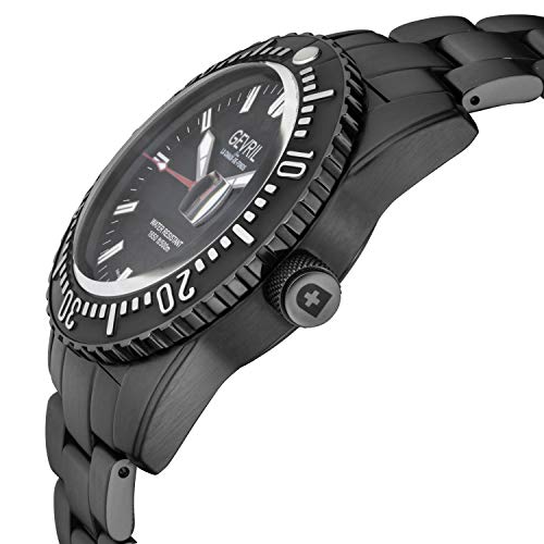 Gevril Canal St Divers Men's Swiss Automatic 46006.10 Black Bracelet Watch2