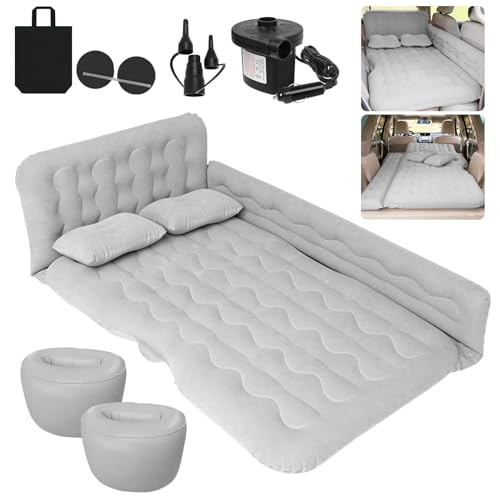 Matelas gonflable voiture pour Citroen C4 X lit pliable portable et résistant gris