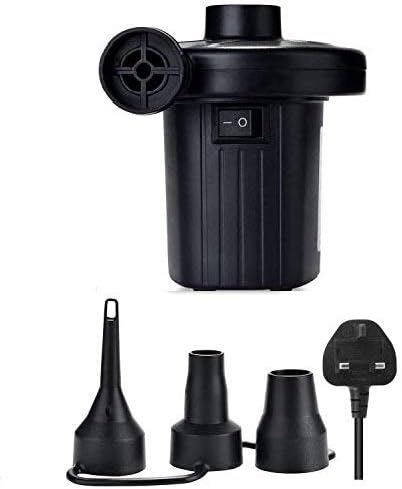 Gaoni Electric Pump for Inflatables Paddling Pool Pump,Airbed Pump with 3 Nozzles, Air bed Pump for Inflatables,Camping Sports, Kids Paddling Pools & Toys,220-240V/150W,Portable