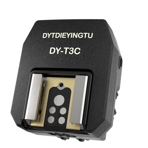 DYTDIEYINGTU DY-T3C for Canon Camera Flash Hot Shoe Adapter Mount Top-Mounted Expansion Accessory...
