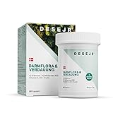 DESEJR Darmflora & Verdauung 90 Kapseln Mehrstämmige Bio Kulturen (3 Monate) - 12 Milliarden KBE - Lactobacillus Acidophilus & Bifido Bakterien - Laborgeprüft, Vegan, Allergenfrei, 1 pro Tag