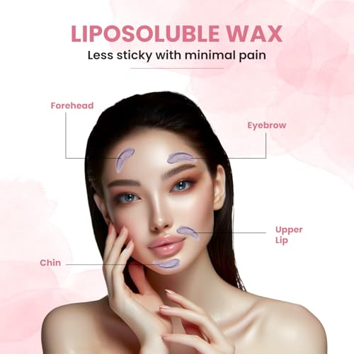 Image of Urban Yog Brazilian Face Wax /Katori Wax for Women 100g (Pack of 2) | India's 1st Liposoluble Stripless Wax | Pan with Handle & Spatula | Natural Ingredients | For Upper Lips, Chin, Cheeks & Hairline