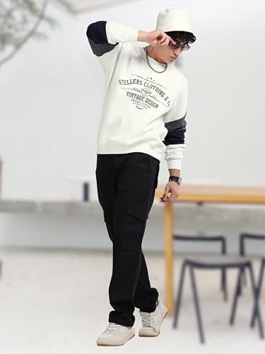 Image of STELLERS Men Oversized Sweatshirt | Premium Cotton | Feather Touch Feel | Sustainable