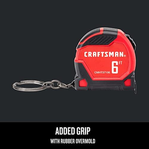 CRAFTSMAN 키체인 줄자, 1.8m(6피트) (CMHT37106G) — 사진 4