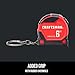 CRAFTSMAN Keychain Tape Measure, 6 FT (CMHT37106G)