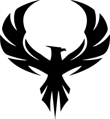 Evan Decals Die Cut Vinyl Window Decal Vinyl Sticker Phoenix Bird Style 6"