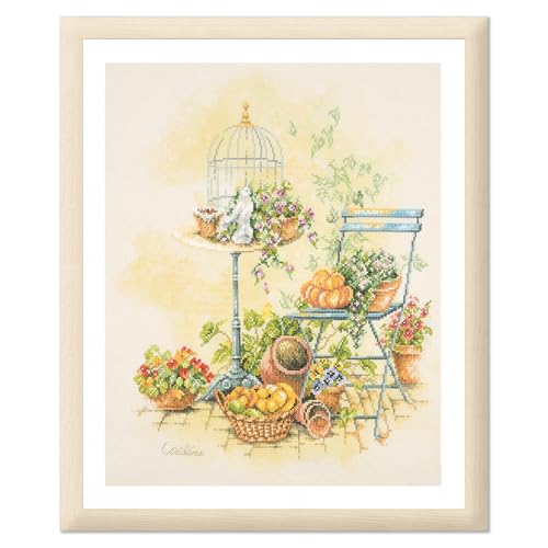 Kit point de croix Lanarte 37x43 cm pour réduire le stress par l'activité manuelle
