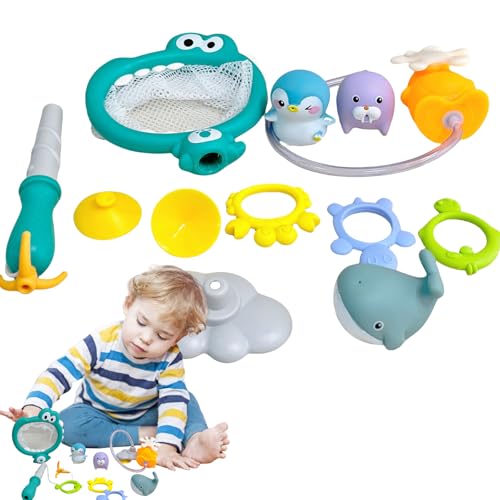 Jouets de bain pour bébés pour s'amuser dans la baignoire avec filet