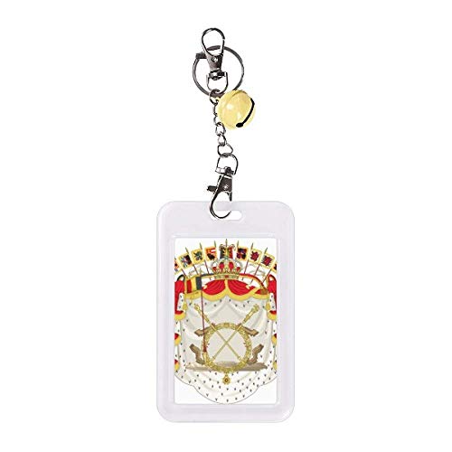 Badge Belgique porte-carte bancaire élégant en jaune