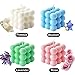 Aokala Scented Bubble Cube Candles - Home Decor Aromatherapy Candle, 5.4 oz Soy Wax, Rose (Pink)