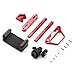 JOYSOG Metal Transmitter Protector Frame for Flysky Noble NB4 / NB4 Pro/NB4+ Remote Control Protector Frame Support with Extended Adapter Update Parts (Red)