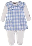 Kanz Mädchen Baby-Strampler Weiss/blau (902) 56