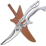 Kitchen Shears -Poultry Shears ,Dishwasher Safe Cooking Scissors, Stainless Steel Multipurpose Ultra Sharp Utility Heavy Duty kitchen scissors for Cutting Chicken, Poultry, Fish, Vegetables,Herbs
